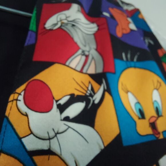 Looney Tunes Mens Tuxedo Vest S/M Waistcoat Marvin Daffy Bugs Bunny - Picture 7 of 9